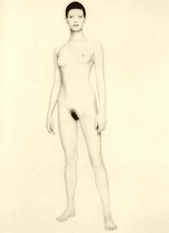 Kristen McMenamy nude tits and hairy pussy
