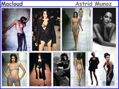 Astrid Munoz see through and topless collage