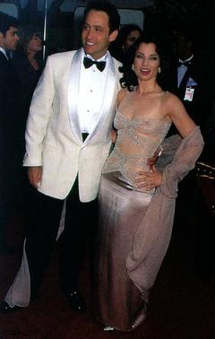 Fran Drescher in see through dress paparazzi photo