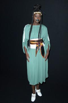 Lupita Nyong'o at the Louis Vuitton show during Paris Fashion Week