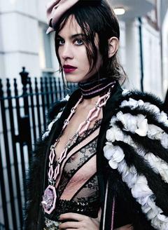 Alexa Chung in see through dress