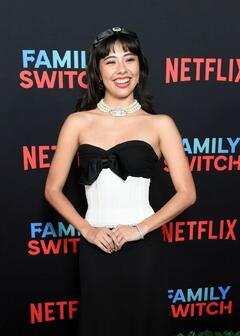 Xochitl Gomez at premiere of Netflix's Family Switch in LA - November 2023
