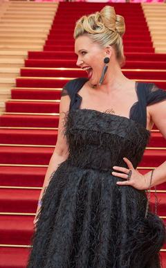 Natasha Henstridge attending the Dancer Against Cancer Gala in der Wiener Hofburg