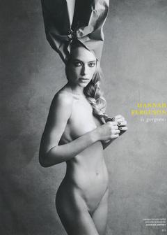 Hannah Ferguson posing naked