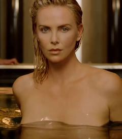 Charlize Theron topless in a water for J'adore Dior