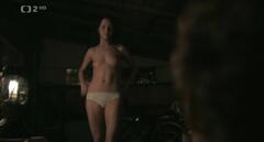 Czech actress Sandra Novakova topless at Pusinky
