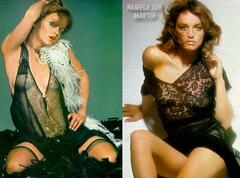 Pamela Sue Martin in see through lingerie collage