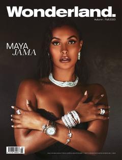 Maya Jama topless cover her breasts for Wonderland - Autumn 2020