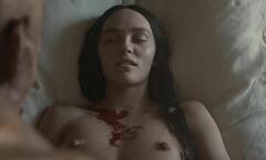 Lily-Rose Depp topless at Nosferatu