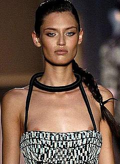Supermodel Bianca Balti nipple slip runway image