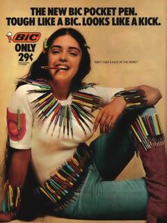 Kathleen Beller posing for magazine