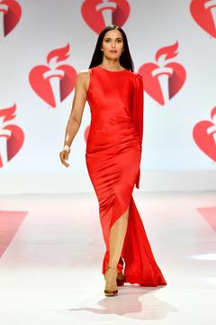 Padma Lakshmi at The AHA's Go Red For Women Red Dress Collection 2019