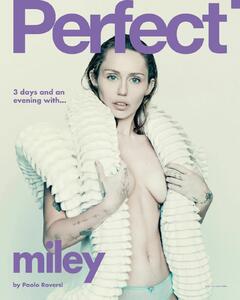 Miley Cyrus braless for Perfect Magazine Special Issue 2025