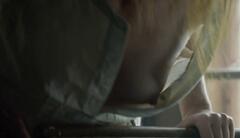 Kersti Heinloo flashing her bare tit at Vari