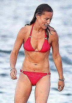 Pippa Middleton in red bikini