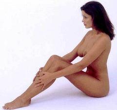 Estibaliz Sanz sitting naked