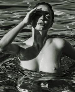 Rose McGowan nude in a water in Flaunt Magazine - Novemebr 2014