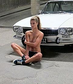 Nina Agdal topless
