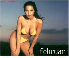 Kira Eggers in yellow bikini