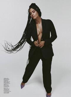 Zazie Beetz braless for Elle - April 2021