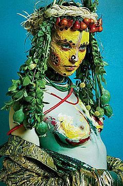 Ali Michael topless bodypainted