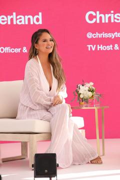 Chrissy Teigen in Spotify's Cannes Lions event in France