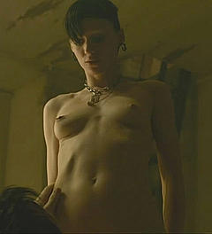Rooney Mara topless in The Girl with the Dragon Tattoo