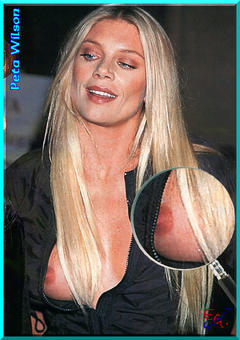 Peta Wilson tit slip paparazzi photo