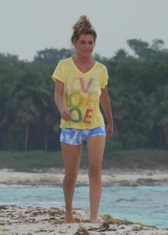 Shania Twain loved up while on a stroll with husband Frederic Thiebaud in Tulum - January 2025