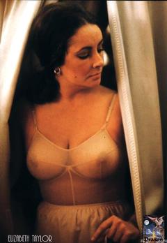 Elizabeth Taylor in see through bra