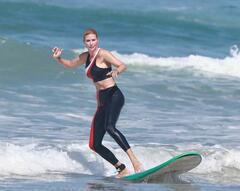 Ivanka Trump - catches waves during a surf lesson in Costa Rica - August 23, 2026