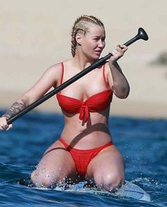 Iggy Azalea in red bikini
