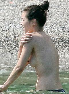 China Chow caught topless
