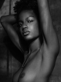 Black Ebonee Davis nude breasts