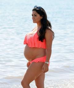 Casey Batchelor pregnant in bikini
