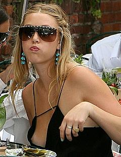 Whitney Port tit slip