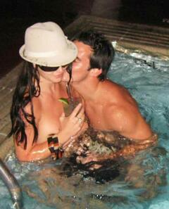 Britney Spears naked in a poll