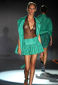 Talytha Pugliesi see through runway photo