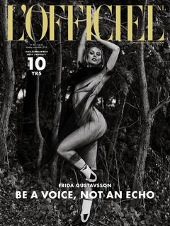 Frida Gustavsson see through for L'Officiel Netherlands October-November 2018