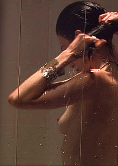 Jaime Murray nude tits in Dexter