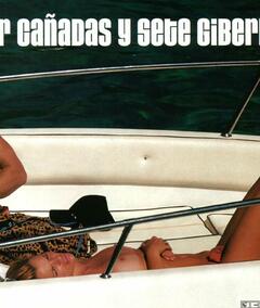 Esther Canadas sunbathing nude on a boat paparazzi photo