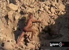 Italian-Hungarian actress Eva Henger naked at Lucignolo