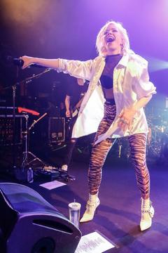 Canadian singer, songwriter, and actress Carly Rae Jepsen performing at the Trabendo in Paris