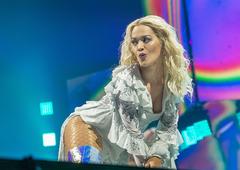 Rita Ora sexy performing at Liverpool M&S Bank Arena