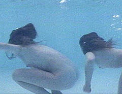 Emmanuelle Seigner naked in a water scene from RPM