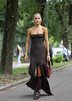 Caroline Daur at the Gucci Spring Summer 2025 Fashion Show during Milan Fashion Week