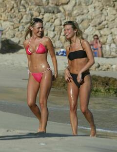 Adele Silva & Jakki Degg in bikini candids in Majorca