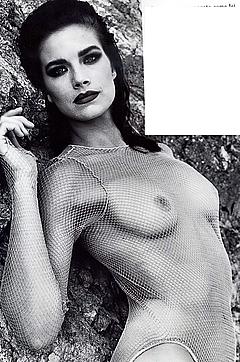 Susan Sheppard in see through swimsuit