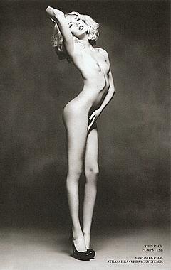 Blonde Mona Johannesson posing naked