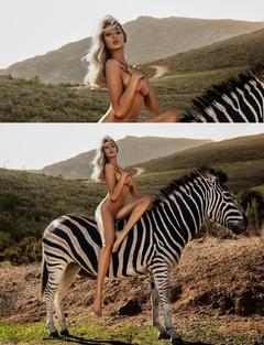 Melinda London naked at horse